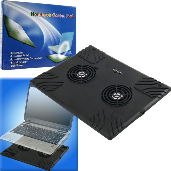 Laptop Buddy Notebook USB Cooling Pad W/ 2 Fans 1Source
