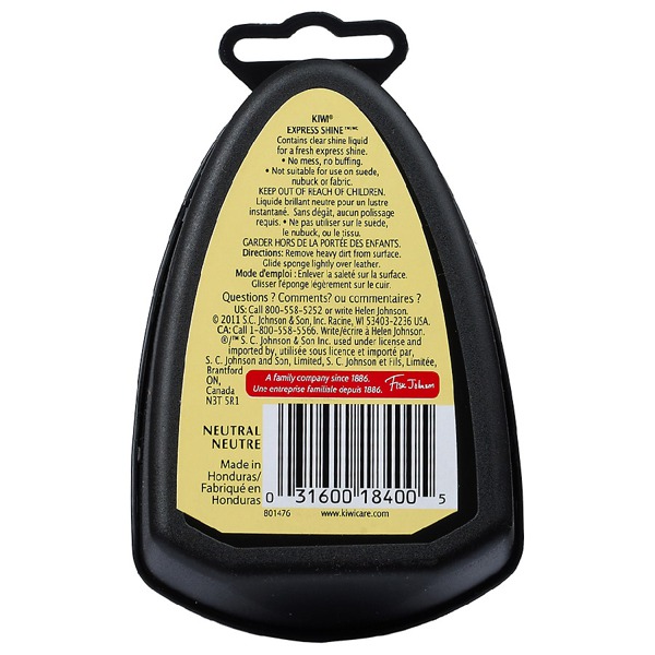 Kiwi Express Shine Instant Shoe Shine Sponge Neutral 1Source