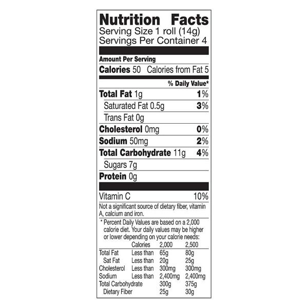 General Mills Fruit RollUps Strawberry Sensation 1Source