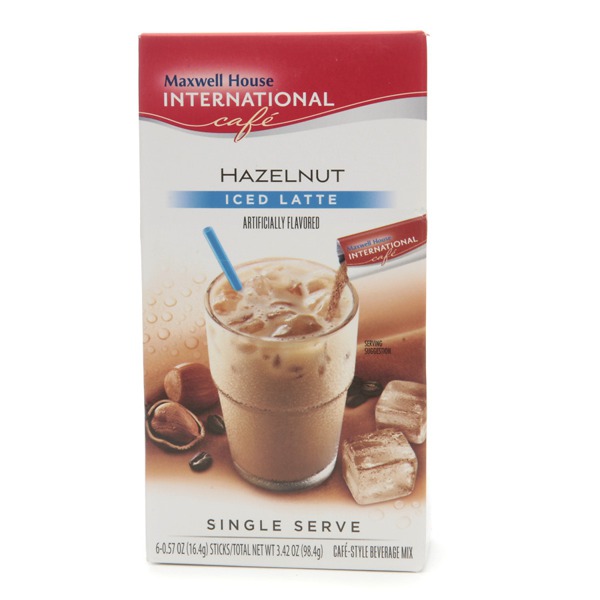 Maxwell House Iced Latte CafeStyle Beverage Mix, Single Serve Packets