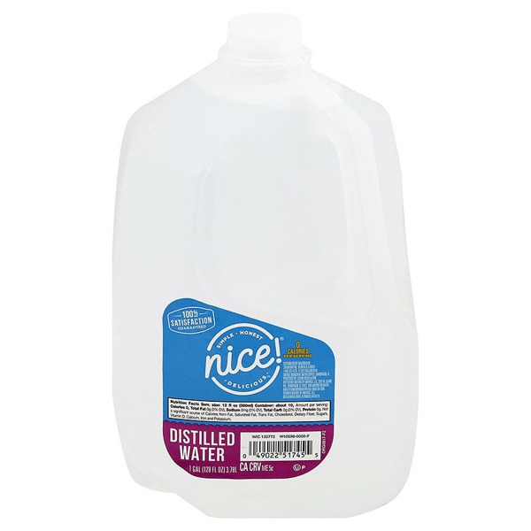 Nice! Distilled Water 1 Gallon Bottle 1Source