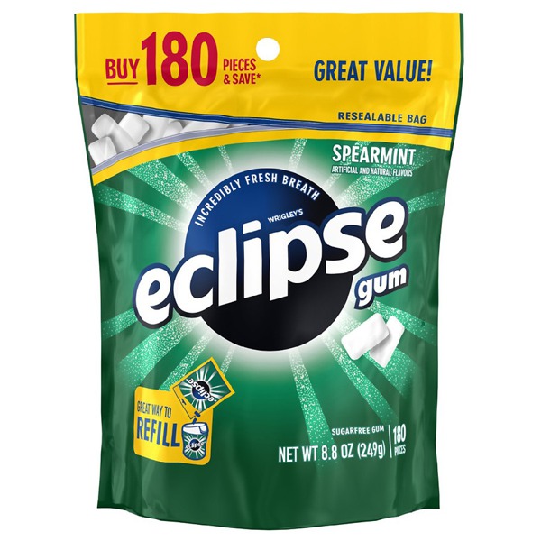 Eclipse Sugar Free Gum Spearmint 1Source