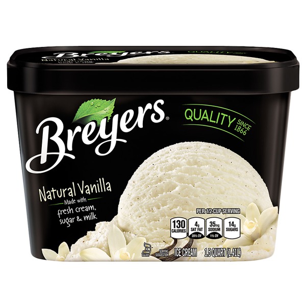 Breyers All Natural Ice Cream Vanilla 1source