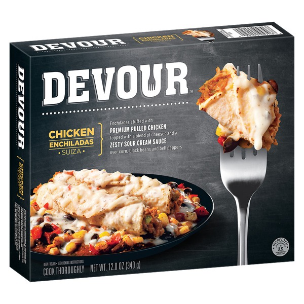 Devour Frozen Entree Chicken Enchiladas Suiza 1Source