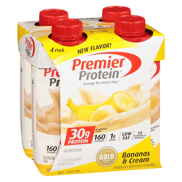 Premier Protein High Protein Shakes Bananas & Cream Bananas & Cream ...