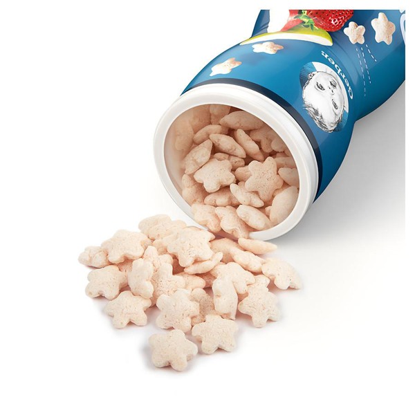 gerber graduates puffs cereal snack strawberry apple