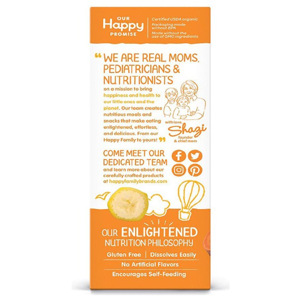 Happy Baby Gentle Teethers Organic Teething Wafers Banana & Sweet