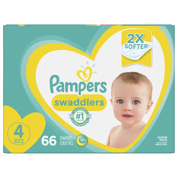 Pampers Swaddlers Diapers Size 4 1Source