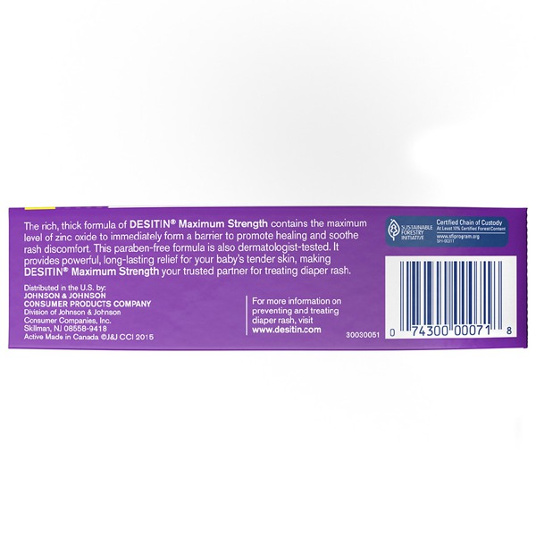 Desitin Maximum Strength Baby Diaper Rash Cream With Zinc Oxide 1Source