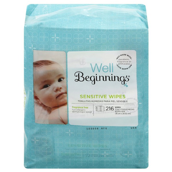 Toallitas Húmedas Para Bebé Con Aloe Well Beginnings 5 Pack