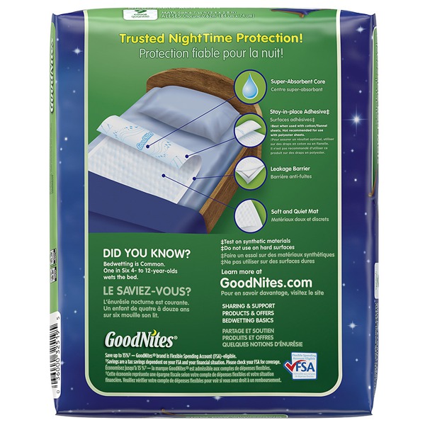 Goodnites Disposable Bed Mats 1Source