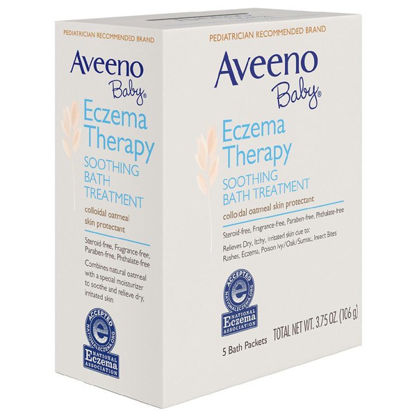 Aveeno Baby Eczema Therapy Soothing Bath Treatment With Natural Oatmeal