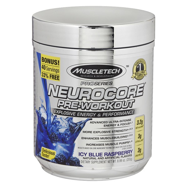 Muscletech Neurocore Supplement Icy Blue Raspberry 1Source
