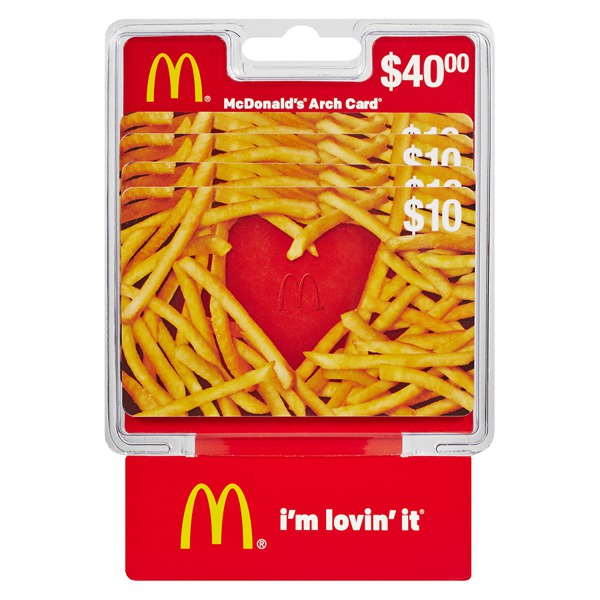 Mcdonalds deals gift card