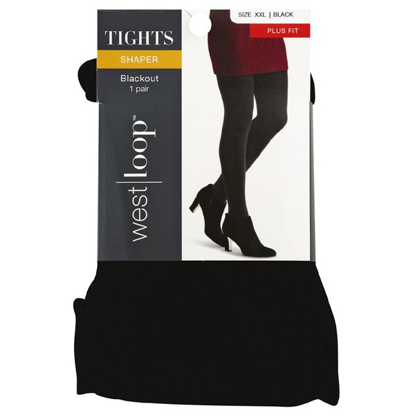 West Loop Blackout Opaque Tights XXL Black 1Source