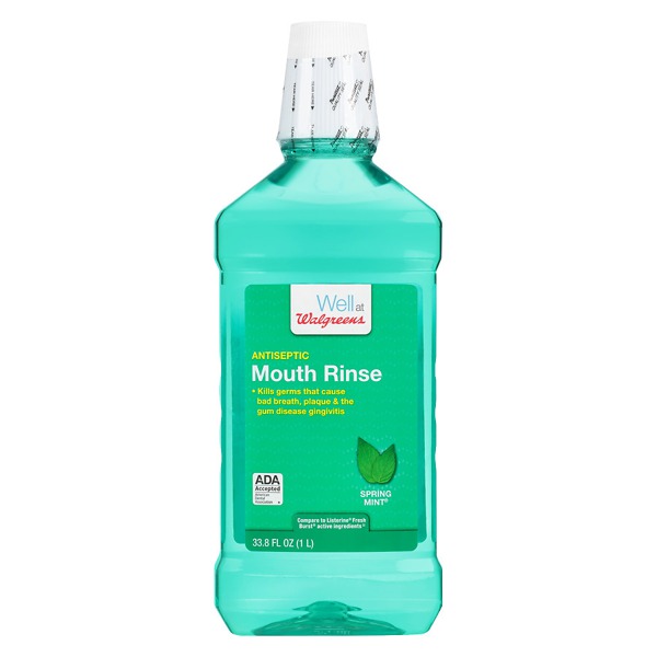 Walgreens Antiseptic Mouthwash Smooth Mint 1Source