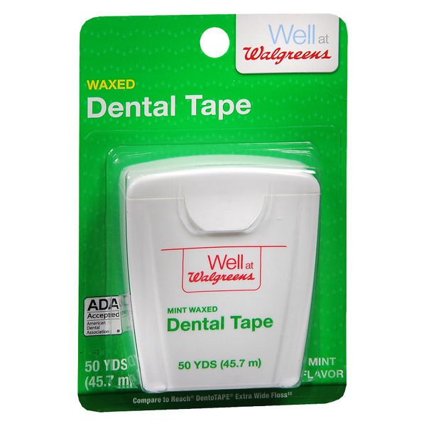 Walgreens Dental Tape, Waxed Mint 1Source