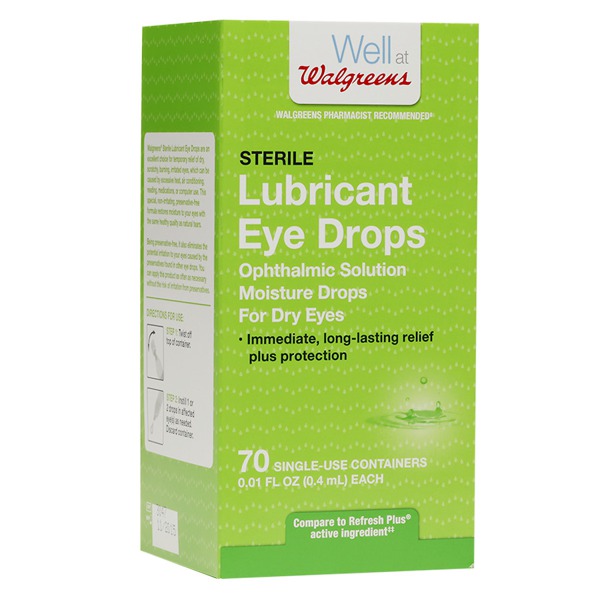 Walgreens Sterile Lubricant Eye Drops, Single Use 1Source