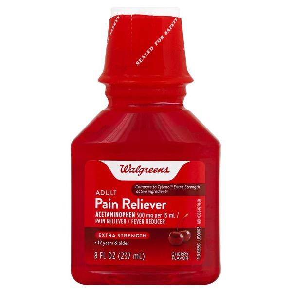 Walgreens Extra Strength Pain Reliever Liquid Cherry 1Source