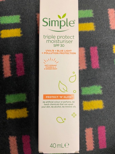 simple triple protect moisturiser