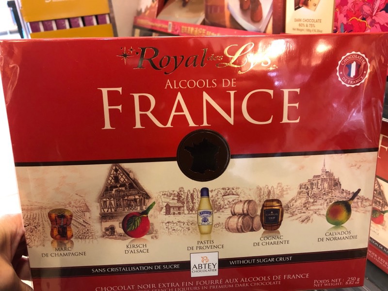 Royal Des Lys Alcohols De France Luxury Box Assorted Liqueur Chocolates ...