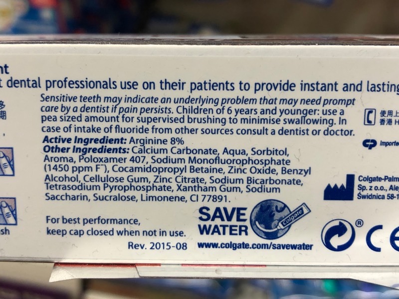 Colgate Sensitive Pro Relief Repair & Prevent Duo Zinc Toothpaste 1Source