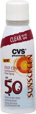 CVS Fast Cover Continuous Clear Spray Sunscreen SPF 50 - 1Source