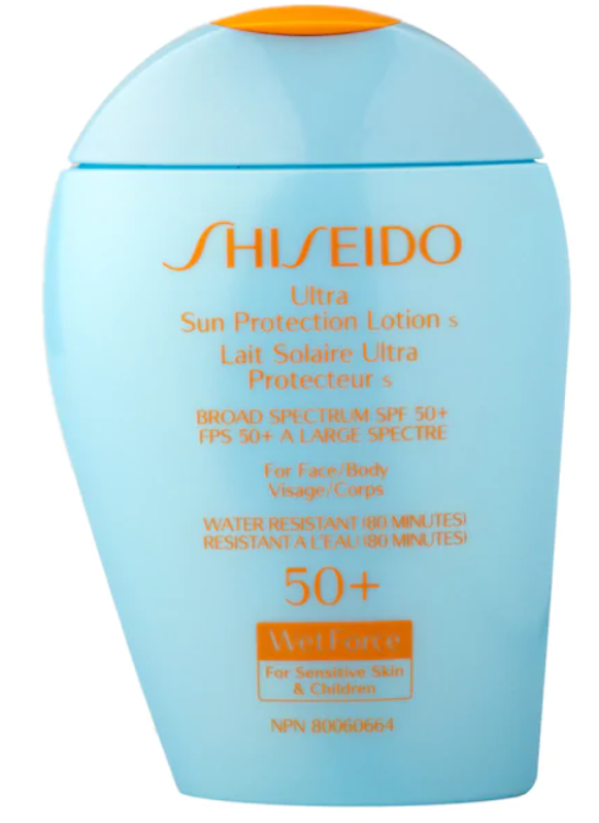 Shiseido Ultra Sun Protection Lotion Broad Spectrum SPF 50+ Wetforce For Sensitive Skin