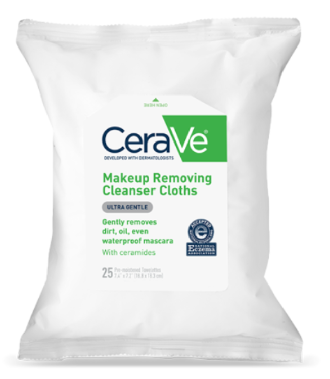 Cerave Makeup Removing Cleanser Cloths ULTRA GENTLE 1Source