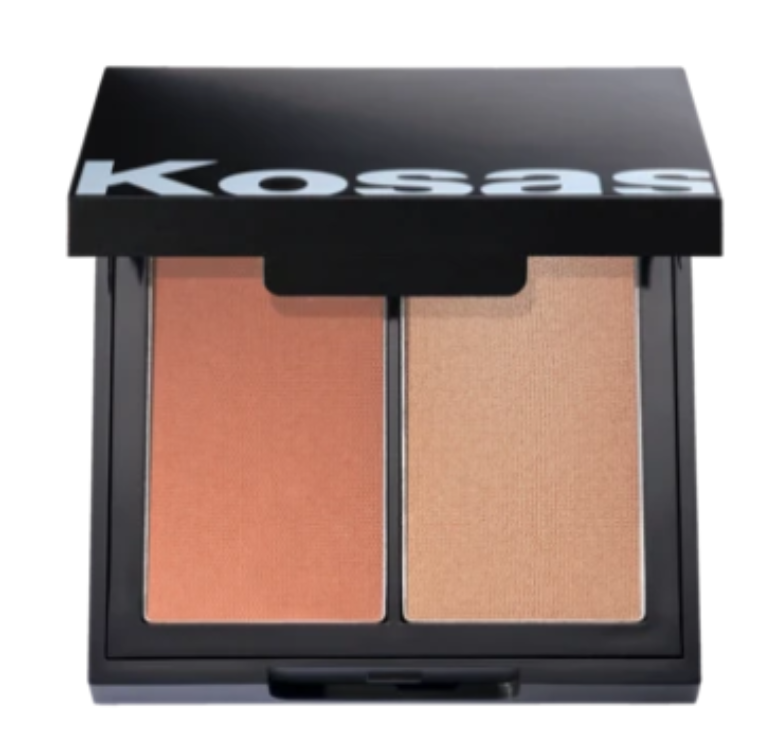 Kosas Color & Light Palette Powder Blush + Highlighter Duo Papaya 1972