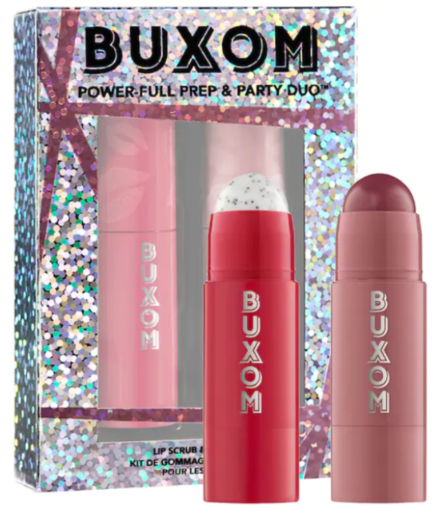 Buxom Power Full Prep & Party Duo Lip Scrub And Balm Kit 1Source