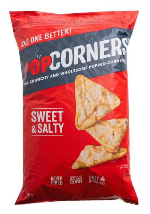 POPCORNERS POPCORN CHIPS SWEET & SALTY CORN CHIP POPCORNERS 爆米花脆片 鹹甜口味