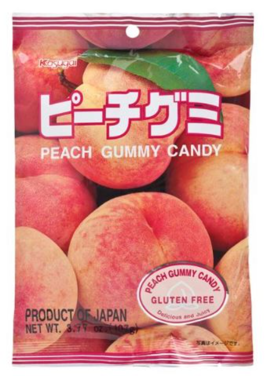 KASUGAI PEACH GUMMY CANDY 春日井 桃味軟糖 1Source