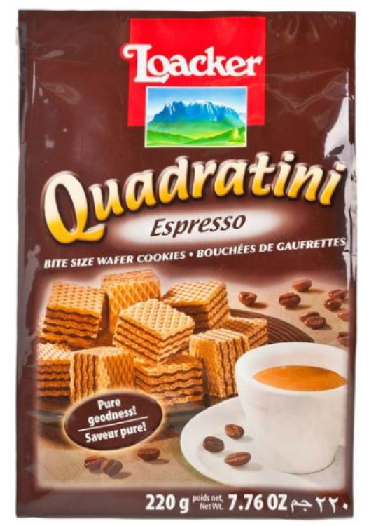 LOACKER WAFERS CUBE ESPRESSO 萊家 粒粒威化餅 特濃咖啡味 1Source