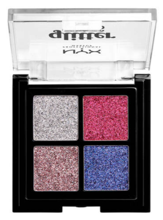 NYX Professional Makeup GLITTER GOALS CREAM QUAD PALETTE Creamy Glitter