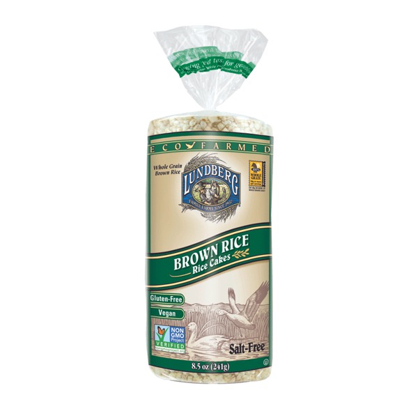 Lundberg EcoFarmed Brown Rice Cakes Salt Free 1Source