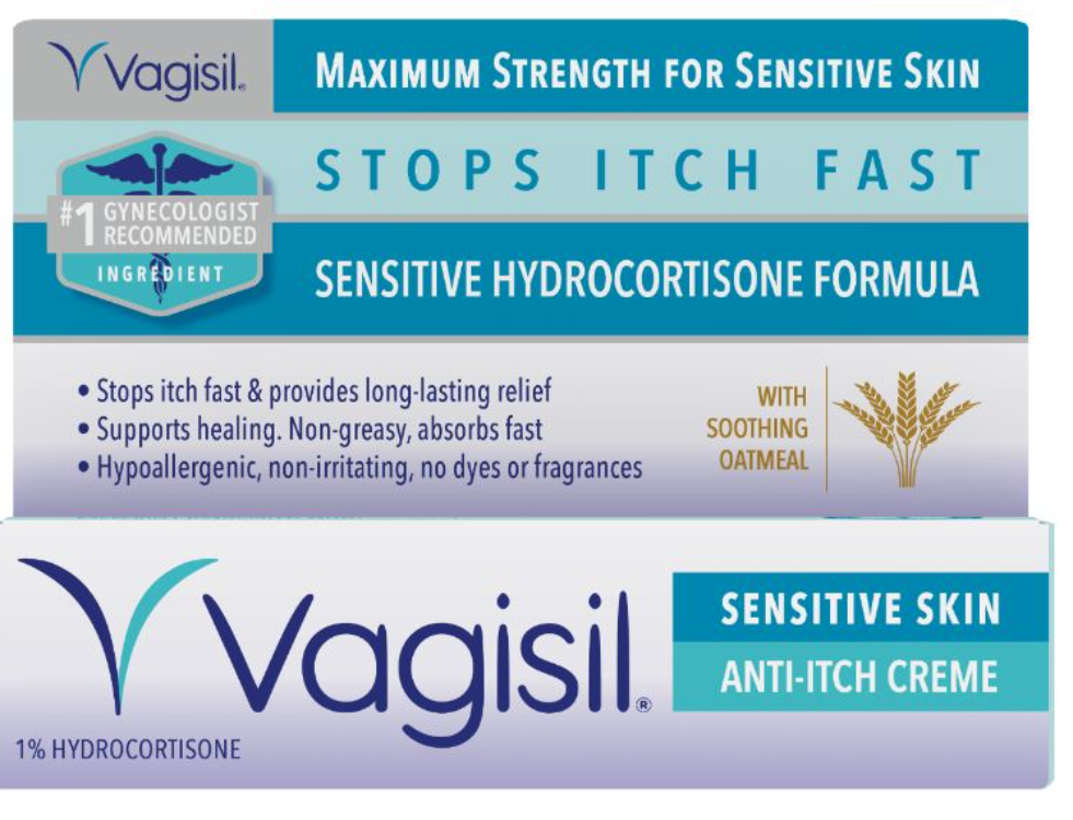 Vagisil Stops Itch Fast Sensitive Hydrocortisone Formula Sensitive Skin