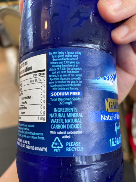 Galvanina Natural Mineral Water Sparkling 1Source