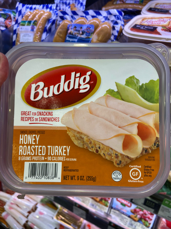 Buddig Smoked Chopped Pressed Honey Roasted Turkey 1Source
