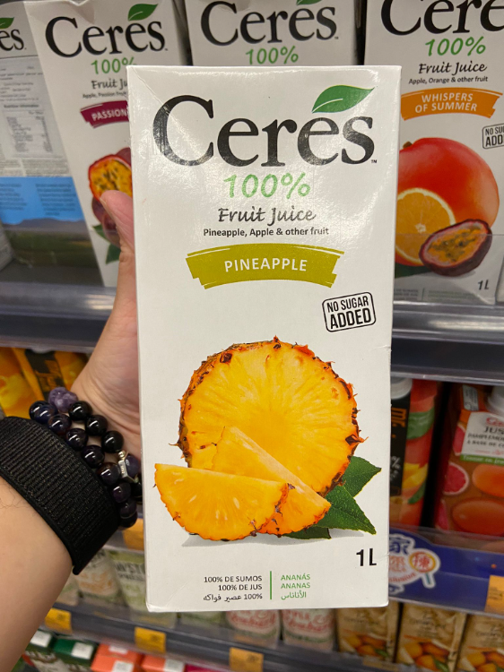 Ceres 100 Fruit Juice Pineapple No Sugar Added 1Source