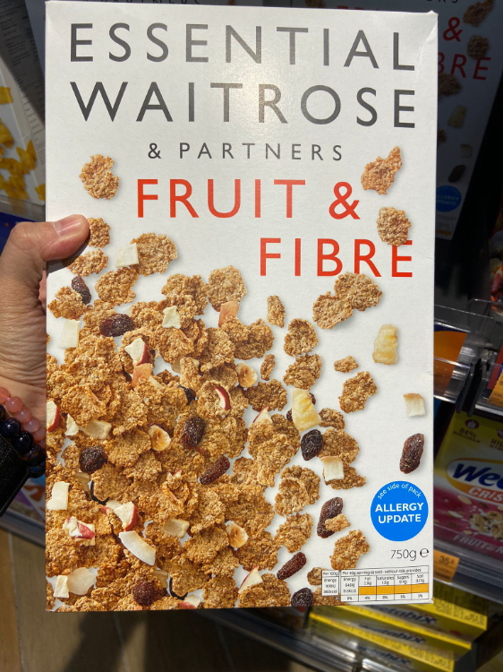 Essential Waitrose & Partners Fruit & Fibre Cereal 1Source