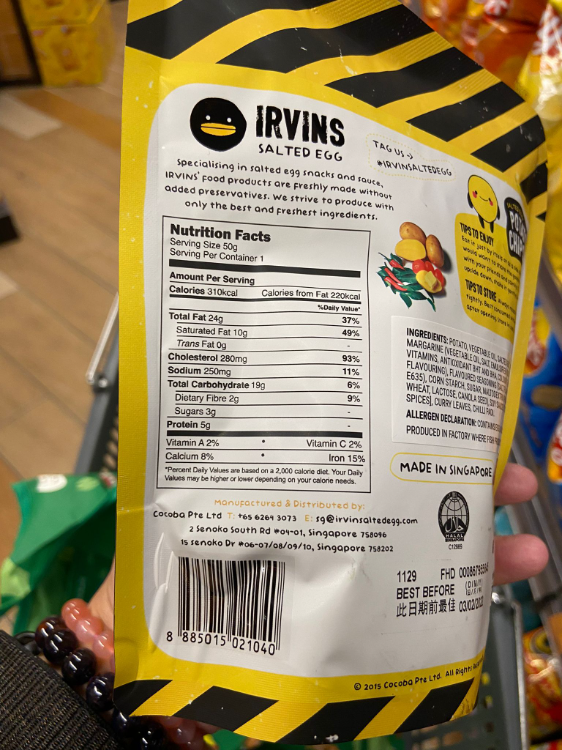 Irvins Salted Egg Potato Chips 1Source