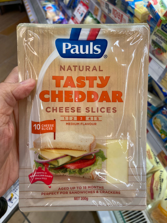 Pauls Natural Tasty Cheddar Cheese Slices Medium Flavour 1Source