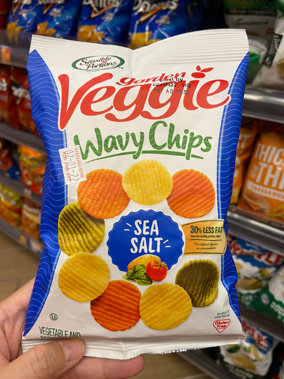 Sensible Portions Garden Veggie Wavy Chips 1Source