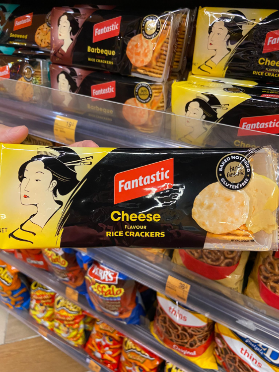 Fantastic Cheese Flavour Rice Crackers 1Source