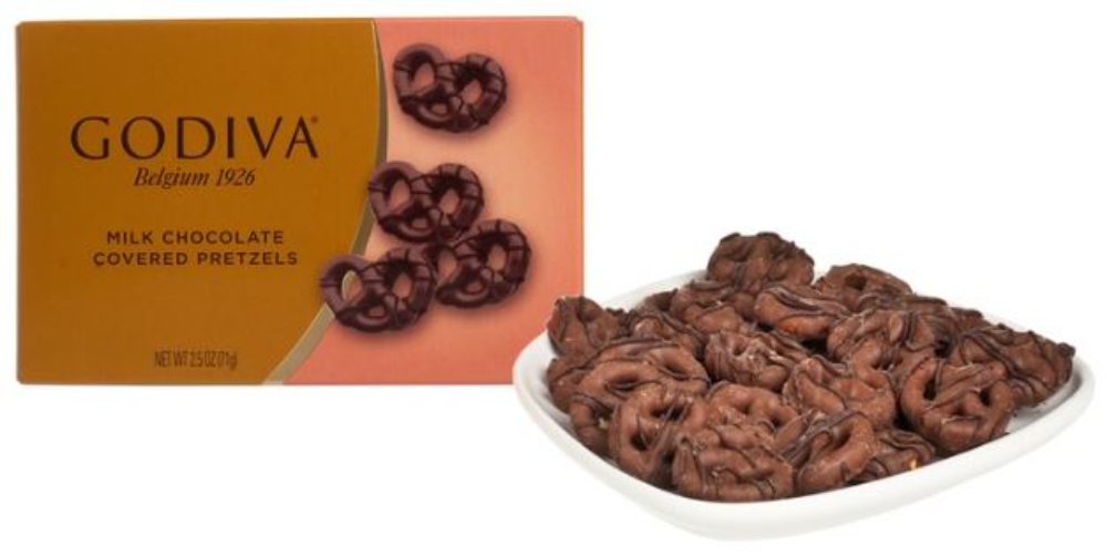 Godiva Milk Chocolate Covered Pretzels 1Source