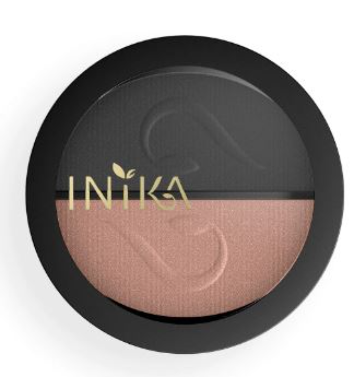 Inika Pressed Mineral Eyeshadow Duo BLACK SAND 1Source