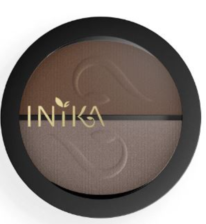 Inika Pressed Mineral Eyeshadow Duo CHOC COFFEE 1Source