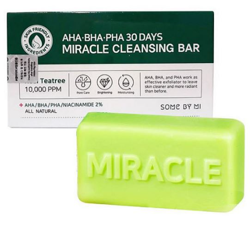 Some By Mi AHA BHA PHA Miracle Acne Cleansing Bar 1Source