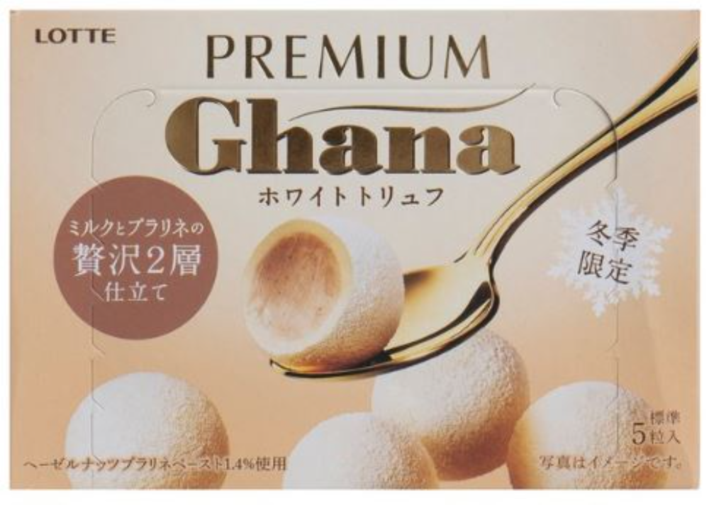 Lotte Premium Ghana Chocolate White Truffle Flavour 1Source